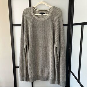 [2XL] Tall Denver Hayes Vintage Heavyweight Knit Sweater Casual Everyday Greige